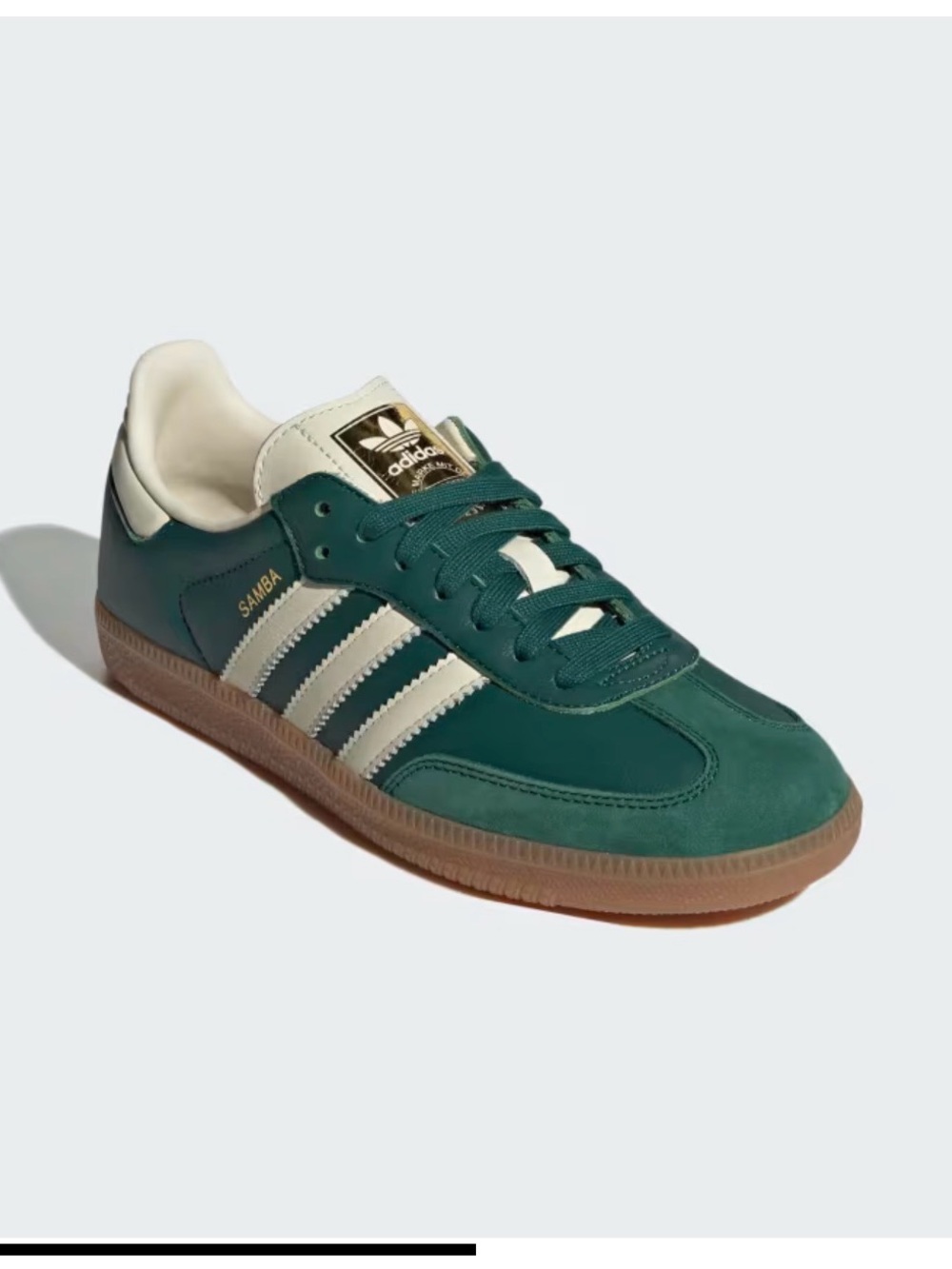 adidas Samba Sneakers in Green, White and Gum